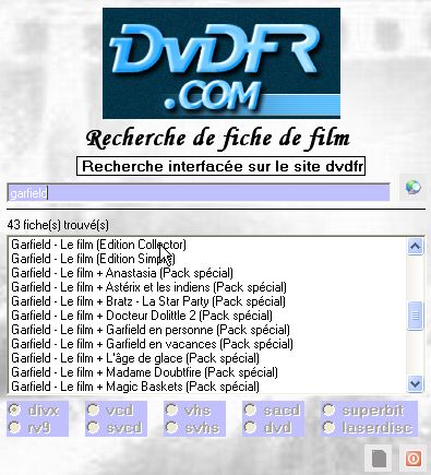 Gestion, Film, film, gestion, gestion film, divx, xvid, cinema, logithque, dvdthque, grer